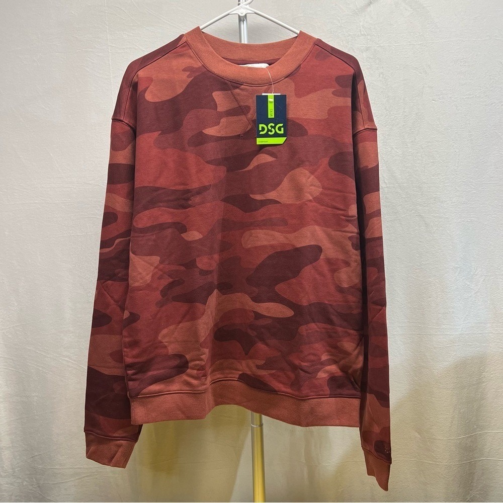DSG Men's Maroon Camouflage Crew‎ medium
